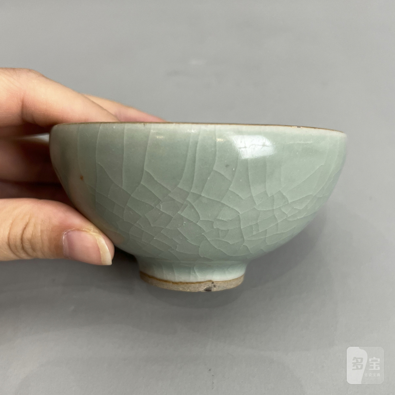 明代 龙泉窑粉青釉泡泡盏 - 图10